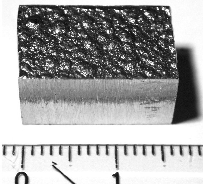 Piece of refined cobalt, the base metal of cobalt-chrome alloys